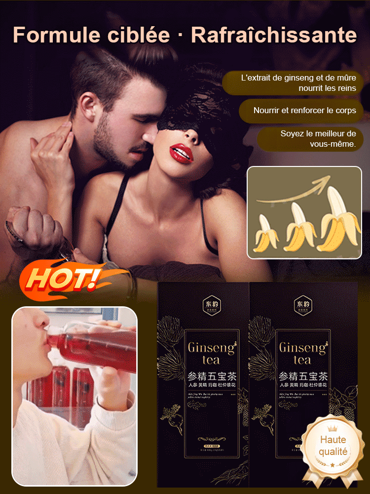 Le thé Ginseng qui redonne vitalité, puissance masculine et protège vos reins et votre prostate!!!