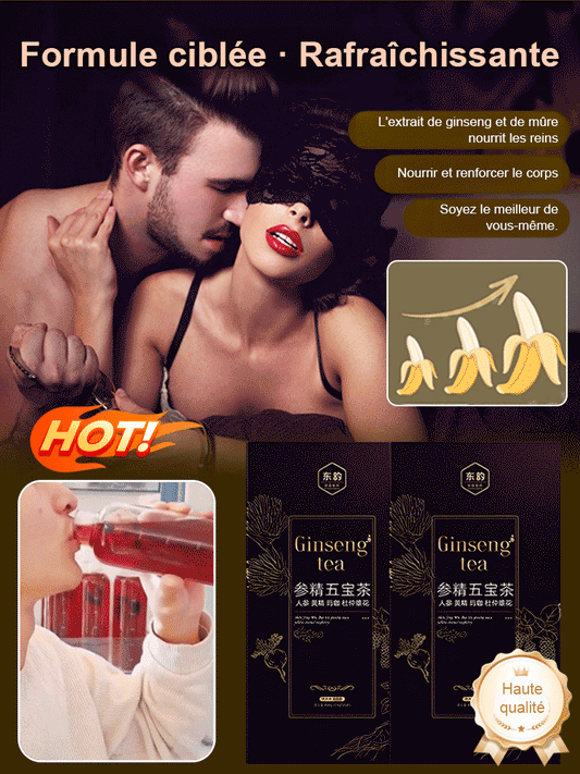 Le thé Ginseng qui redonne vitalité, puissance masculine et protège vos reins et votre prostate