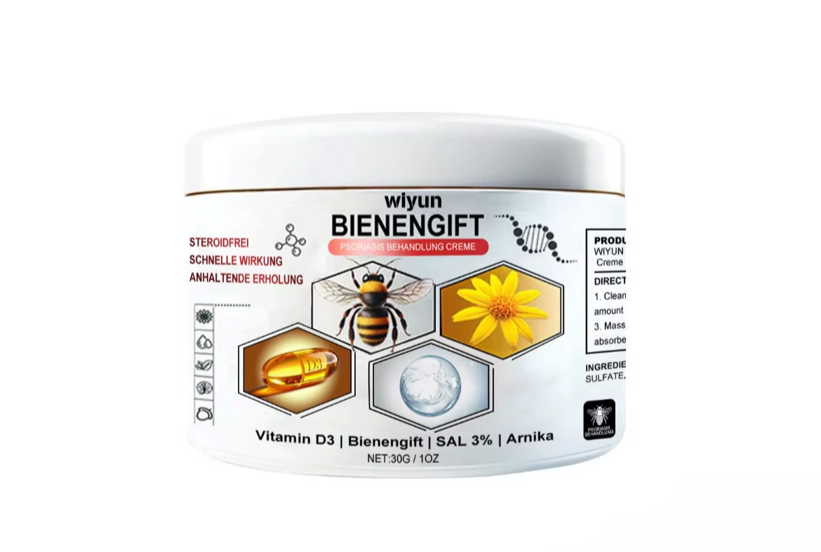 Bee Venom™️ – La crème naturelle pour une peau apaisée.