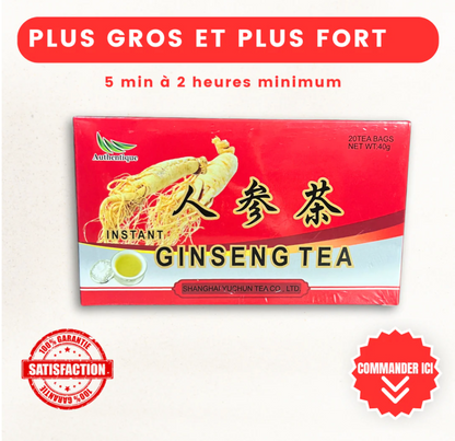 Ginseng Tea : Pack de 12 thé de faiblesse sexuelle ( Original )