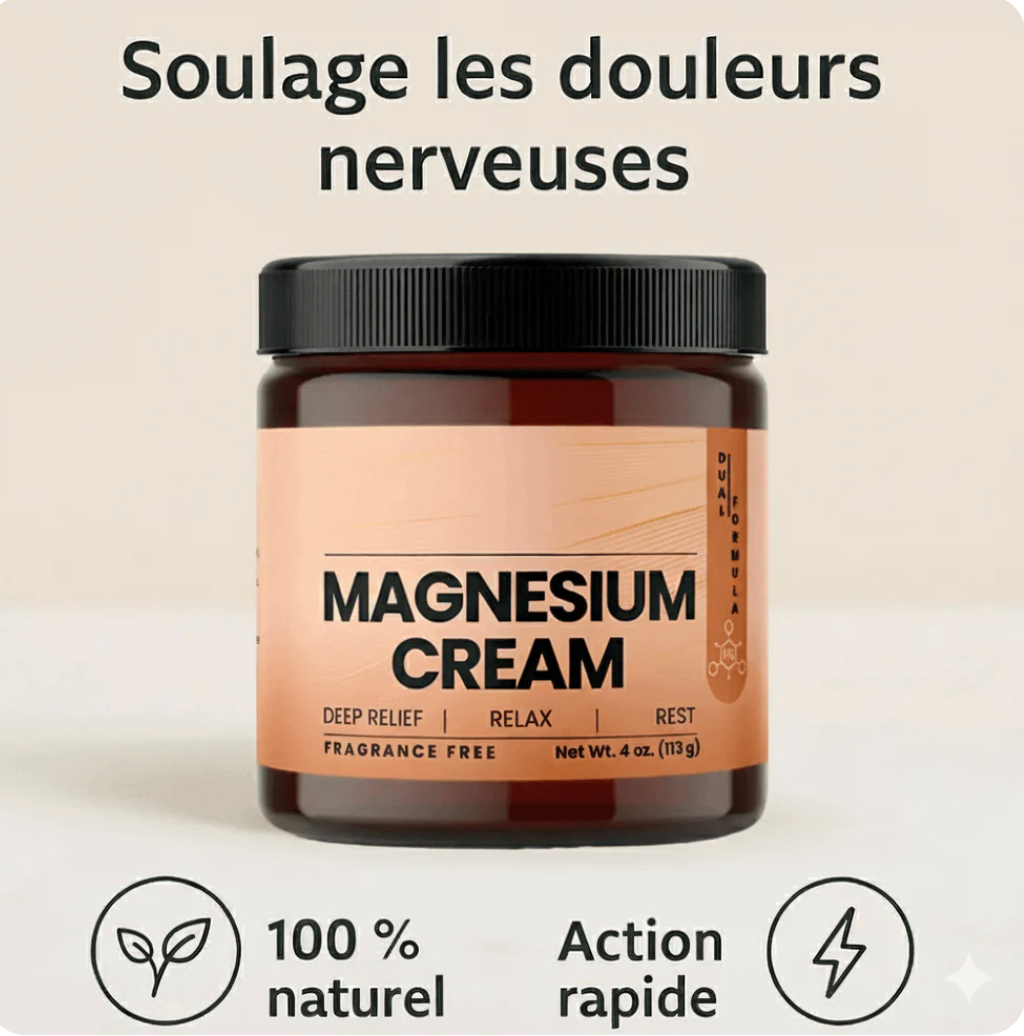 Crème Apaisante Neuropathie & Jambes Lourdes au Magnésium
