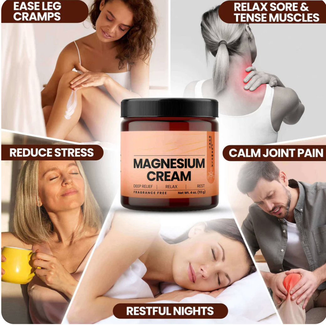 Crème Apaisante Neuropathie & Jambes Lourdes au Magnésium