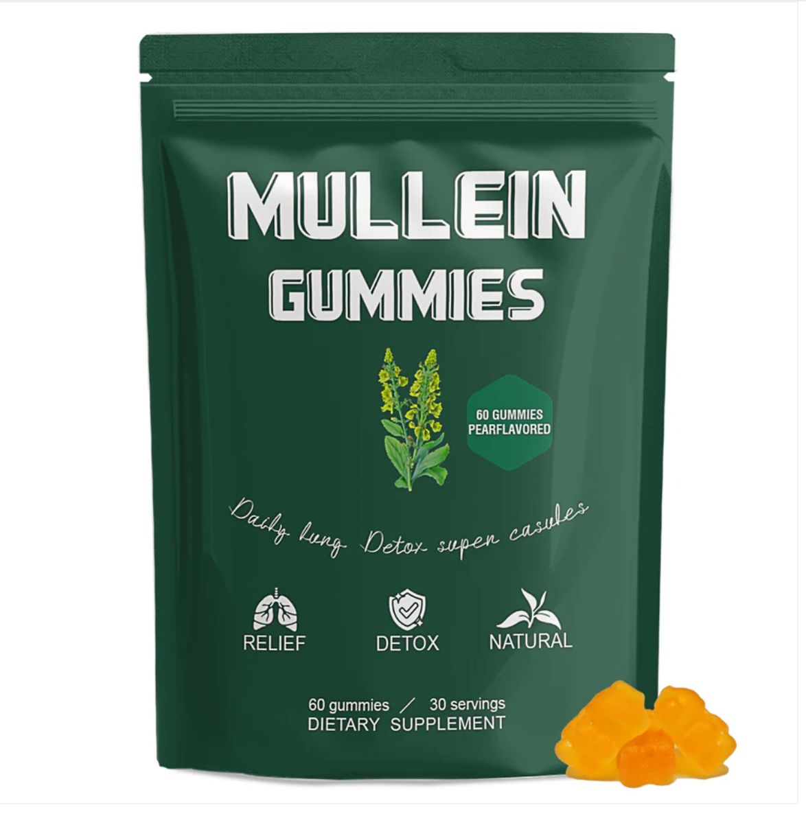 Mullein Gummies -complément alimentaire à base de plantes