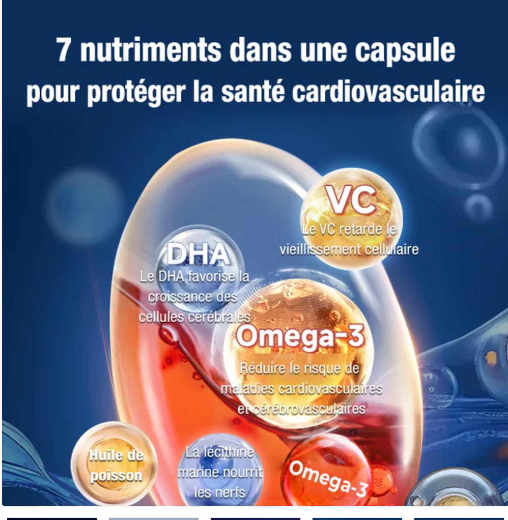 Bonbons gélifiés à l'huile de krill antarctique 100 % pure et de qualité supérieure