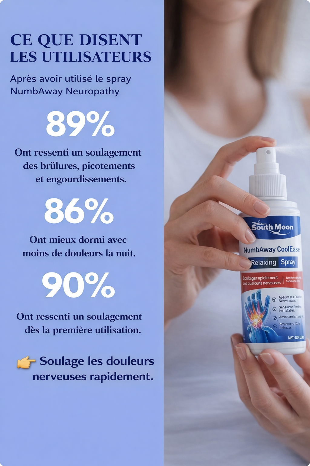 Spray pour neuropathie NumbAway CoolEase