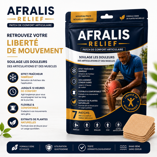 AFRALIS RELIEF/Soulage les douleurs articulaires et musculaires dès les premières minutes d'application